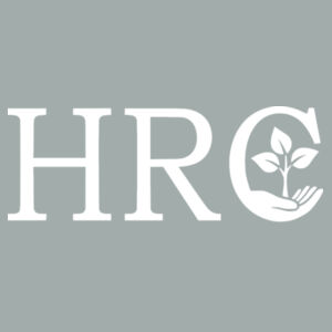 HRC White Front Print on a Port & Company® - Core Blend 3/4 Sleeve Raglan Tee Design