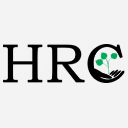HRC Black Front Print on a Port & Company® - Core Blend 3/4 Sleeve Raglan Tee Design