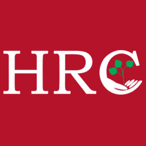  HRC White Front Print on a BELLA+CANVAS® - Women's Relaxed Triblend Tee Design