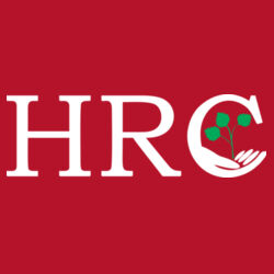 HRC White Left Print on a BELLA+CANVAS® - Women's Relaxed Triblend Tee Design