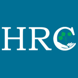 HRC White Left Chest Print on a Port & Company® - Women's Core Cotton Tee Design