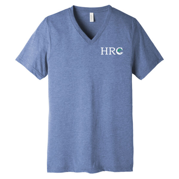  HRC Black Left Print on a BELLA+CANVAS ® - Unisex Triblend Short Sleeve V Neck Te Thumbnail