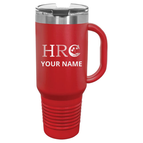 HRC Engraved Logo on a Polar Camel - 40 oz. Travel Mug with Handle, Straw Included Thumbnail
