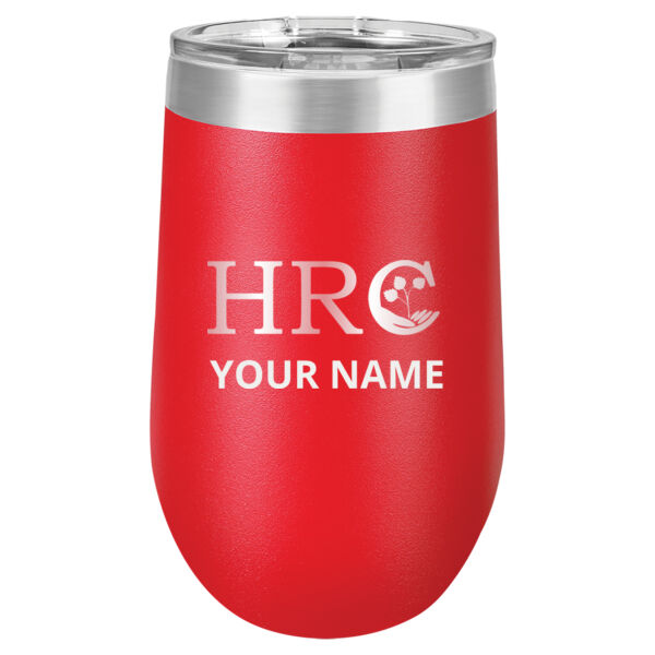 HRC Engraved Logo on a Polar Camel - 16 oz. Vacuum Insulated Stemless Wine Tumbler with Lid Thumbnail