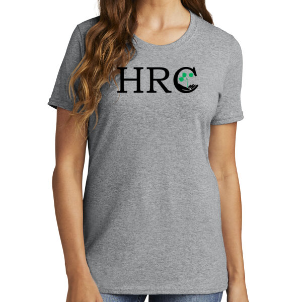 HRC Black Front Print on a Port & Company® - Women's Core Cotton Tee Thumbnail