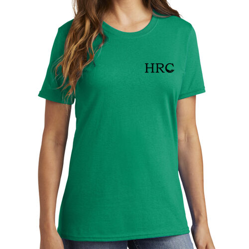 HRC Black Left Chest Print on a Port & Company® - Women's Core Cotton Tee Thumbnail