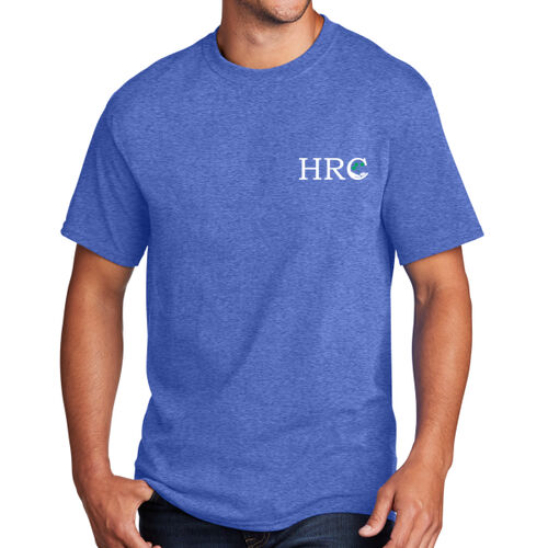 HRC White Left Chest on a Port & Company® - Core Cotton Tee Thumbnail