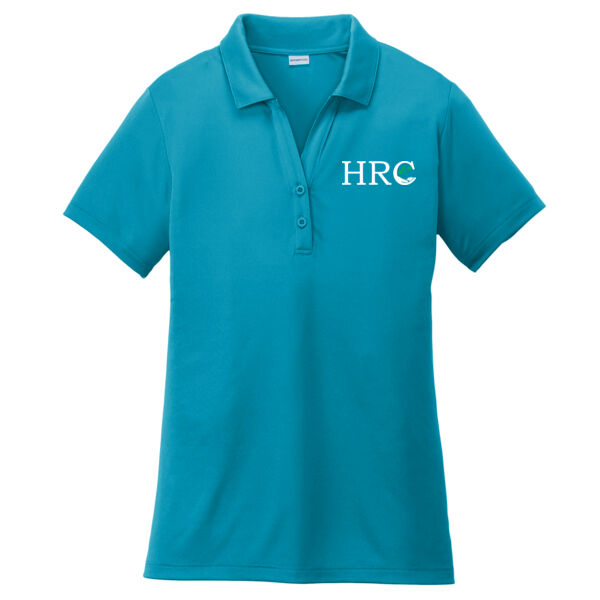 HRC White Left Chest Print on a Sport-Tek ® - Women's PosiCharge ® Competitor Polo Thumbnail