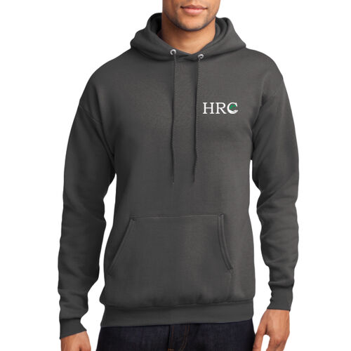 HRC White Left Chest Print on a Port & Company® - Core Fleece Pullover Hooded Sweatshirt Thumbnail