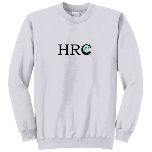 HRC Black Front Print on a Port & Company® - Core Fleece Crewneck Sweatshirt Thumbnail