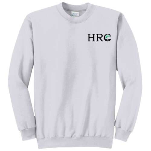 HRC Black Left Chest Print on a Port & Company® - Core Fleece Crewneck Sweatshirt Thumbnail